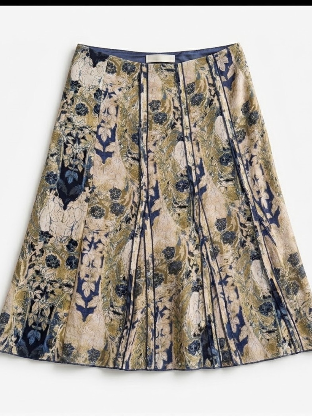 Tape measure by Anthropologie Cream A-Line Women's Skirt